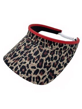 Glove It Coil Visor Fun Ladies Visor Hat Sun Visor Women Golf Leopard One Size